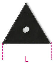 Beta 1717T RT-Tartalék háromszögű penge (BETA 1717T RT) (BETA-017170660)