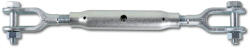 BETA 8009TZ kétvillás, csőanyás feszítőszerelvény DIN 1478 horganyzott (ROBUR 8009TZ/M27) (BETA-080090527)