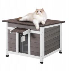 Vevor Macskaház 60x53x46.5CM Egyszintes Kültéri Fa (XJSMZMBHSDCSL7W)