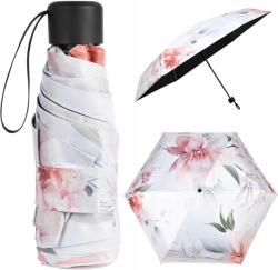  Esőnyő Összecsukható Virágos esernyő összecsukható fehér (PARASOL PARASOLKA SKŁADANY KWIATY)