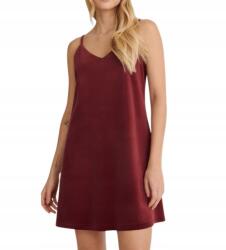 Reserved Bordó Ruha Mini Velúr Vállpántok Egyenes Laza Sima Reserved S
