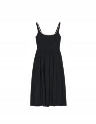 Mohito Fekete Ruha Vállpántokkal Midaxi Sima 36-OS