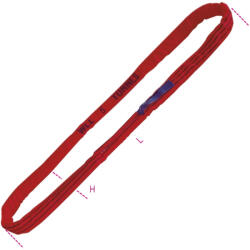 BETA 8178 1, 5-T5 5 t emelőheveder végtelenített heveder, piros, nagy ellenállású polieszter (PES) (ROBUR 8178/1, 5) (BETA-081780030)