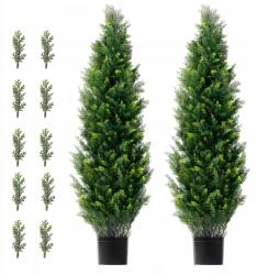  Műfenyő 2db 121, 9CM Cédrus Nem igényel öntözést Friss Zöld (XSRGXJS48YCA)
