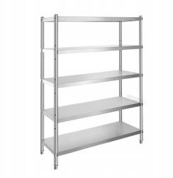  5 Polcok Álló Konyhai Polc 1219, 2x469, 9x1830MM Teherbírás 150KG (BXGHJ5C48X)