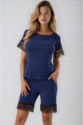 Kalimo Alor rövid luxus női pizsama, sötétkék, S