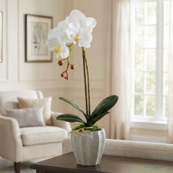  Műnövény dekoráció - orchidea - 3 féle - 45 cm 11916 (11916)