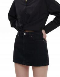 Cropp Fekete Farmer Miniszoknya Pamut Közepes Állapotú Zsebekkel 38-AS