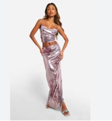 Boohoo Egyenes Szabású Maxi Szoknya Virágmintával 46