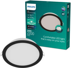 Philips LED Panel Süllyesztett LED Lámpatest 20W 2200lm 4000K Fekete Meson Philips (8721103131393)