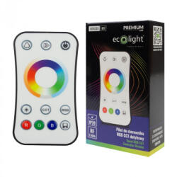 Ecolight RF érintős távirányító RGB CCT vezérlőkhöz V5-M 1 zónás fehér fényerőszabályzó R17 Ecolight (ECOAKC0550)