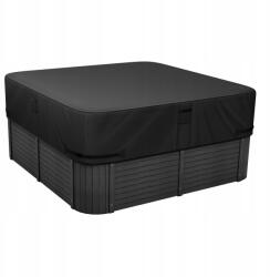 Vevor Pokrywa jacuzzi 193x193x50, 8 cm Odporny Na Warunki Atmosferyczne Czarny (BLKRSYGGZFXLP)