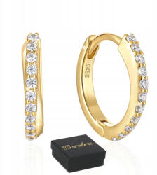 Bsrebra Arany Fülbevaló Ezüst Próba 925 Kerekek cirkóniákkal Ezüst Karikák Női