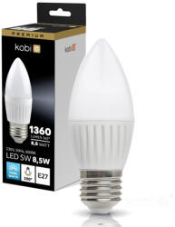 Kobi LED izzó E27 gyertya B35 8.5W 1360lm 6000K Hideg 200° Kobi Prémium (KOBZAR1410)
