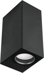 Masterled Kerti fali lámpa, kültéri homlokzati világítás, 2x GU10 60° fekete IP44, Lida Masterled (LVTOPR3722)