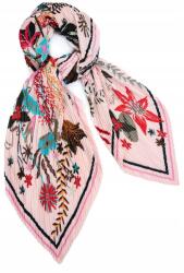 Szaleo Színes vékony aszimmetrikus fodros sál Jungle drum sz23420-2 (sz23420-2)