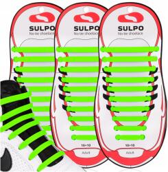 Sulpo Cipőfűzők Cipőfűzők sportcipőkhöz Kötés Nélkül gumi 3 Pár (Sznurówki bez wiązania)