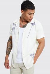 Boohooman Ekrü Virágmintás Ing Boohooman M