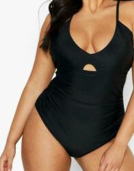 Boohoo Fekete Fürdőruha Klasszikus Kivágással, Sima Boohoo 44-ES