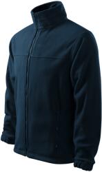 MALFINI Férfi polár sötétkék meleg vastag kapucni nélküli cipzáras pulóver L (5010215)