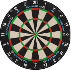  Darts tábla sisal, Mission Samurai 4, verseny minőségű, élezett fehér dróttal