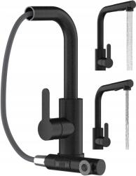 Granitan Konyhai Csaptelep kihúzható kifolyócsővel fekete Gránit Ebro Álló konyhai csaptelep (EBRO czarny granit)