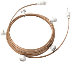Creative-Cables Creative Cables design lámpa Kész használatra 7, 5 m-es Lumet fényfüzér készlettel, 5 fehér lámpatartóval, CATE27B075CM27 (CATE27B075CM27)