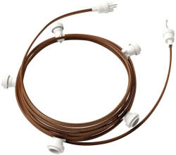 Creative-Cables Creative Cables design lámpa Kész használatra 7, 5 m-es Lumet fényfüzér készlettel, 5 fehér lámpatartóval, CATE27B075CZ22 (CATE27B075CZ22)
