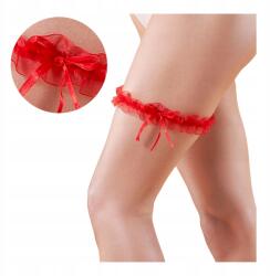 Julimex Harisnyakötő piros esküvői szalagavató cirkónia szilikon Julimex (PW-98)