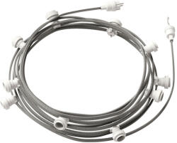 Creative-Cables Creative Cables foglalat Készre szerelt, 12, 5 m-es Lumet fényfüzér készlettel, 10 db fehér CATE27B125CZ04 (CATE27B125CZ04)
