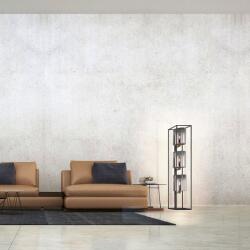 Fischer & Honsel modern állólámpa samu bézs fekete szürke fhl40419 (40419)