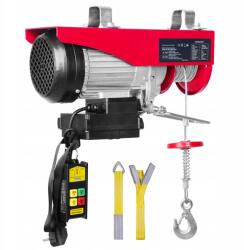 SucceBuy Csörlő Elektromos Kötélcsörlő 1600W Erős Vezérelt 1000KG 220V (DD2200LBS21)