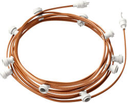 Creative-Cables Creative Cables foglalat Készre szerelt, 12, 5 m-es Lumet fényfüzér készlettel, 10 db fehér CATE27B125CM22 (CATE27B125CM22)