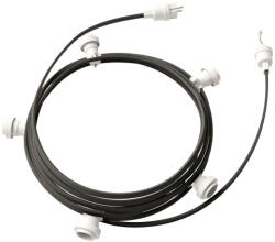 Creative-Cables Creative Cables design lámpa Kész használatra 7, 5 m-es Lumet fényfüzér készlettel, 5 fehér lámpatartóval, CATE27B075CM03 (CATE27B075CM03)