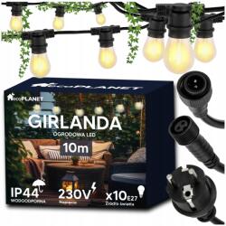 BERGE Kerti girland Kültéri fényfüzér 10m 10x Led izzó (Girlanda Ogrodowa Świetlna LED 10m 11xE27)