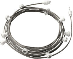 Creative-Cables Creative Cables foglalat Készre szerelt, 12, 5 m-es Lumet fényfüzér készlettel, 10 db fehér CATE27B125ECC37 (CATE27B125ECC37)