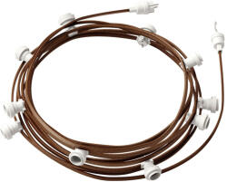 Creative-Cables Creative Cables foglalat Készre szerelt, 12, 5 m-es Lumet fényfüzér készlettel, 10 db fehér CATE27B125CZ22 (CATE27B125CZ22)