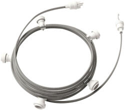 Creative-Cables Creative Cables design lámpa Kész használatra 7, 5 m-es Lumet fényfüzér készlettel, 5 fehér lámpatartóval, CATE27B075CZ04 (CATE27B075CZ04)