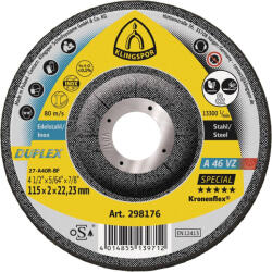 Klingspor Kronenflex® A 46 VZ Special csiszolókorong 115 x 2, 0 x 22, 23 (298176)