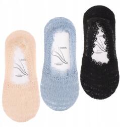 Moraj 3x Rövid Csipkés Zokni Női Balerinacipő Csipke Moraj 38-41 (CDB300-008)