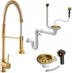 Granitan Arany Konyhai Csaptelep Spirál Szifon Arany autó (SPIRAL ZŁOTA)