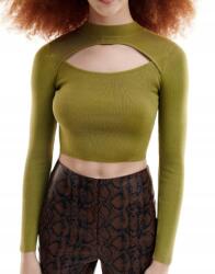 Reserved Zöld Kötött Blúz Hosszú Ujjú Felső Nyakkivágással Reserved L