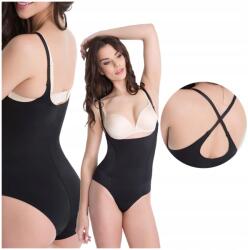 Julimex Karcsúsító mell alatti body hálóval M Fekete (JU.119 BODY CZ/M)