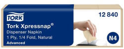 Tork Szalvéta, adagolós, 1 rétegű, 21, 3x33 cm, N4 rendszer, Advanced "Xpressnap", natúr