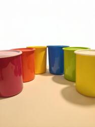 Tupperware kerek ablakos tároló Fajta: kb 1, 25 l kék