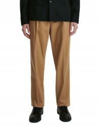 Reserved Bézs Klasszikus Anyagú Hosszú Széles Szárú Chinos Nadrág 34-ES