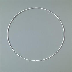  Fém karika, fehér, EFCO, 25 cm