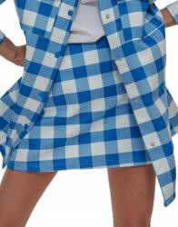 Reserved Kék-fehér Trapéz Szoknya-rövidnadrág Magas Derekú Kockás Reserved S