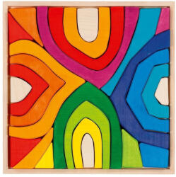 Goki Négy évszak: faépítőjáték, színes, 25 darabos (Goki) GK58471