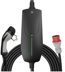 Kramach Portable hordozható elektromos autó töltő 11kW, 3x16A, 5m, Type 2